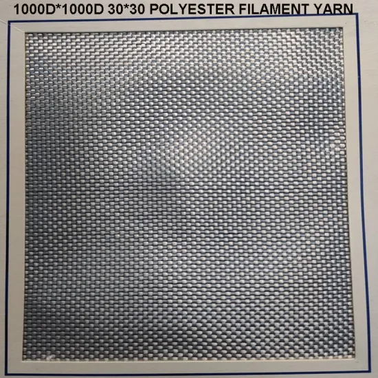 Fils industriels de haute ténacité de polyester blanc 1000d*1000d 20.5*20.5